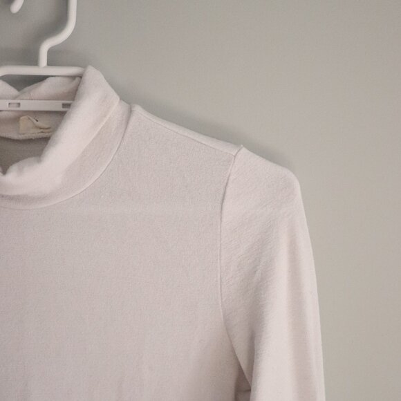Aritzia Wilfred Free Womens White Sz M Turtleneck Long Sleeve Layering Pullover - Picture 5 of 11